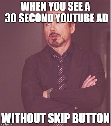 publicité youtube non skippable